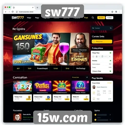 Análise da interface do usuário do site sw777